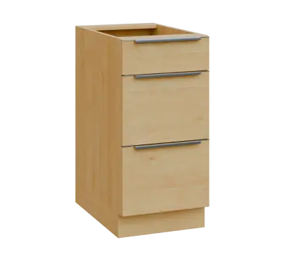 SIS - 4Z33 spodní skříňka, 3-zásuvková, 870x400x600, javor horský